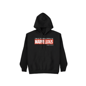 Marvellous - Black graphic Hoodie