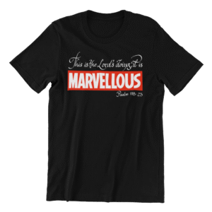 Marvellous - Black graphic T-shirt