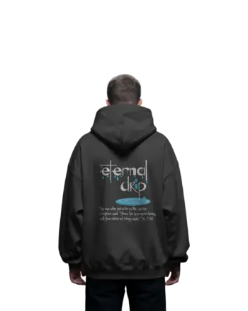 Eternal Drip - black Hoodie back view