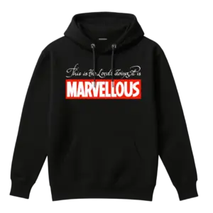 Marvellous - Christian Black hoodie front