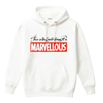 Marvellous white Christian hoodie