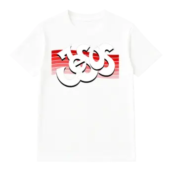 Christian T-Shirt Jesus Red on white