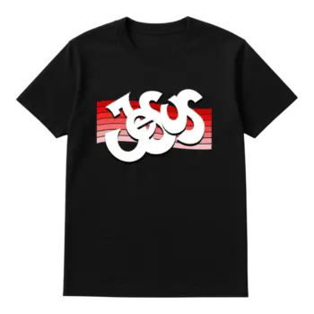 Christian T-Shirt Jesus red on black