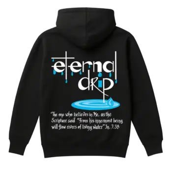 Eternal Drip black Christian Hoodie back