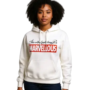 Marvellous White Hoodie